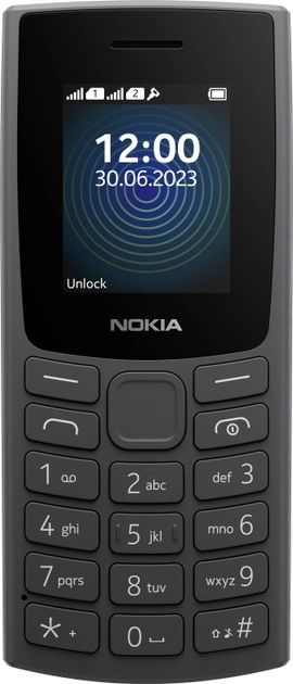Мобільний телефон Nokia 110 DS 2023 Charcoal (1GF019FPA2C01)