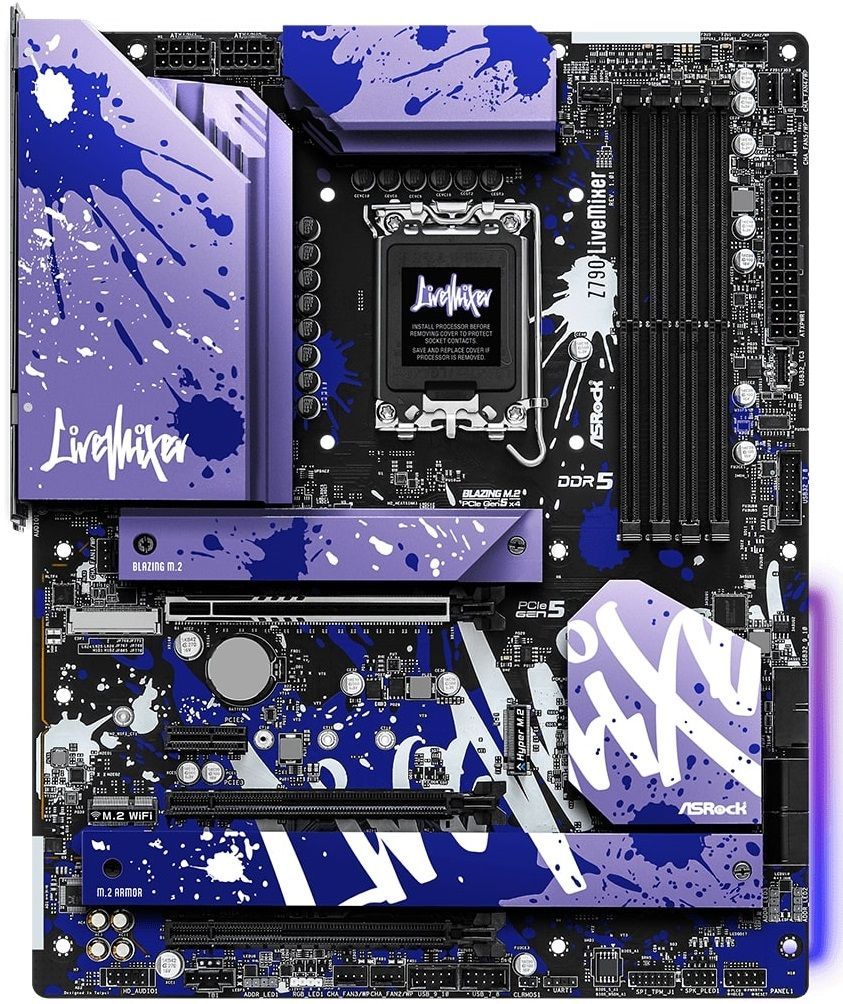 ASRock Материнська плата Z790 LIVEMIXER s1700 Z790 4xDDR5 M.2 HDMI DP ATX