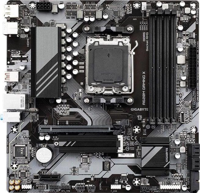 Gigabyte Материнська плата A620M GAMING X sAM5 A620M 4xDDR5 M.2 HDMI DP mATX