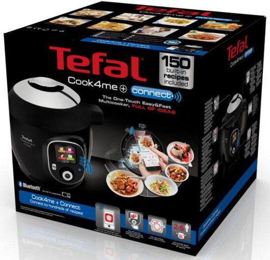 Мультиварка-скороварка TEFAL Cook4me + Connect CY855830