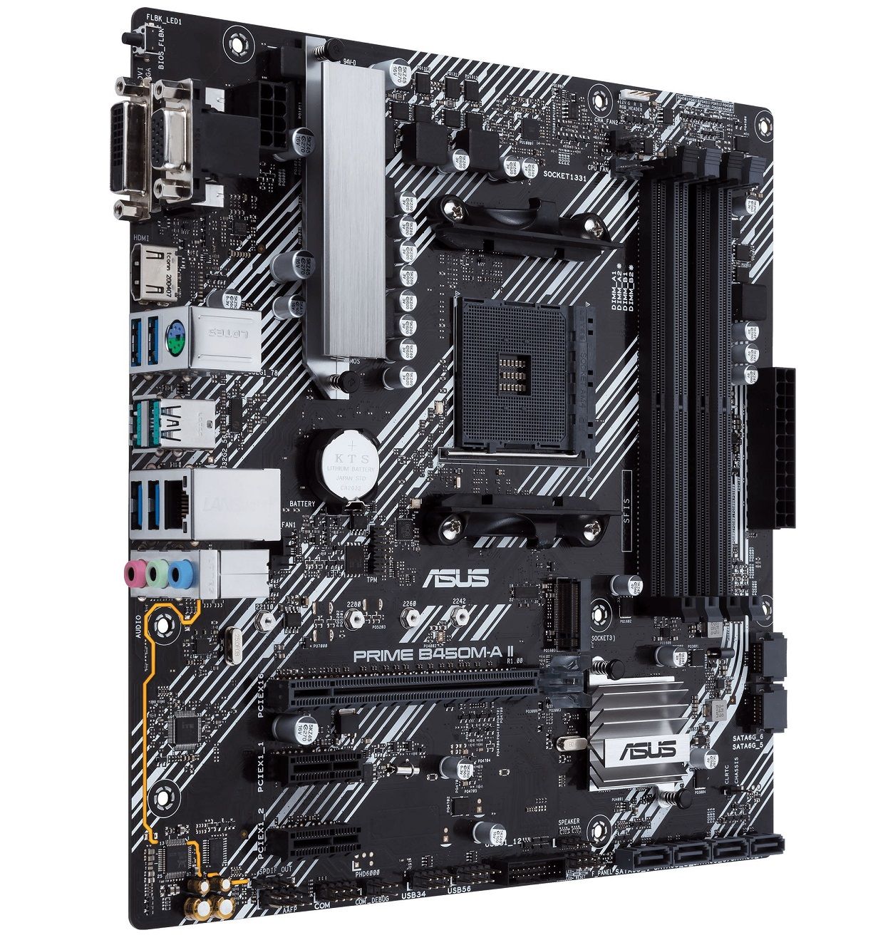 ASUS Материнcька плата PRIME B450M-A II sAM4 B450 4xDDR4 HDMI DVI D-Sub mATX