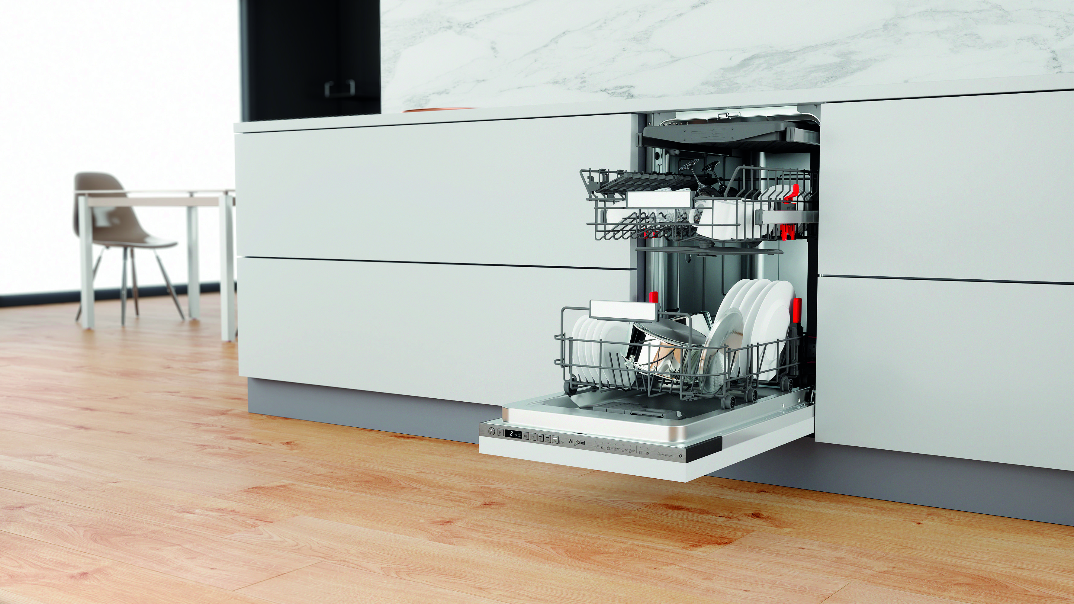 Вбудована посудомийна машина Whirlpool WSIO 3O34 PFE X