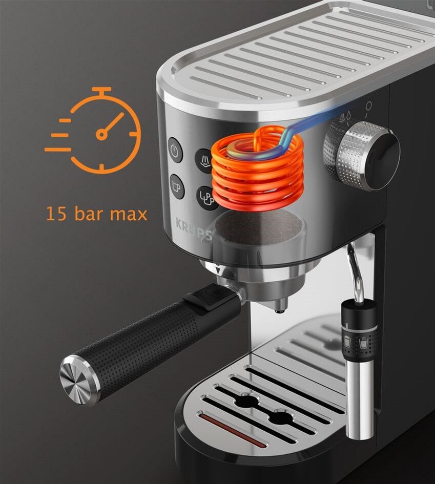 Кавоварка ріжкова KRUPS VIRTUOSO+ Pump XP444G10
