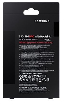 SSD накопичувач Samsung 2TB M.2 PCIe 4.0 NVMe (MZ-V9P2T0CW) with Heatsink
