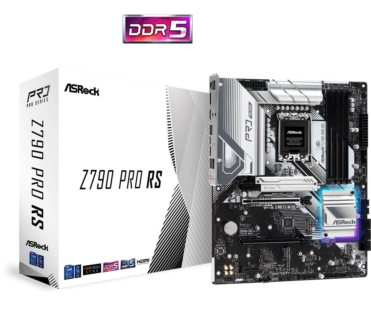 ASRock Материнська плата Z790 PRO RS s1700 Z790 4xDDR5 HDMI DP ATX