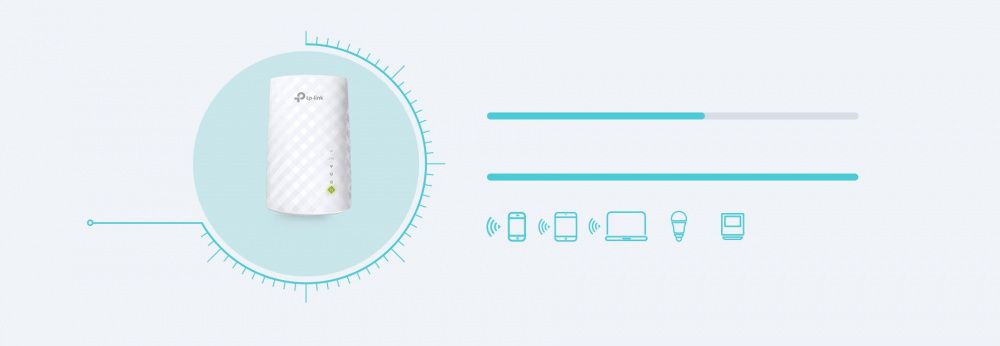 TP-Link Повторювач Wi-Fi сигналу RE220 AC750 1xFE LAN