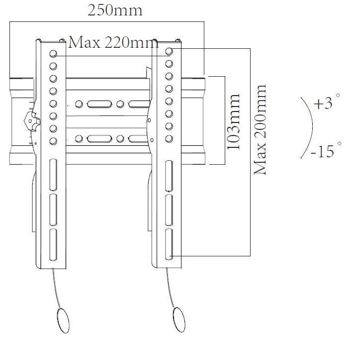Кронштейн настінний X-Digital STEEL ST215 Black