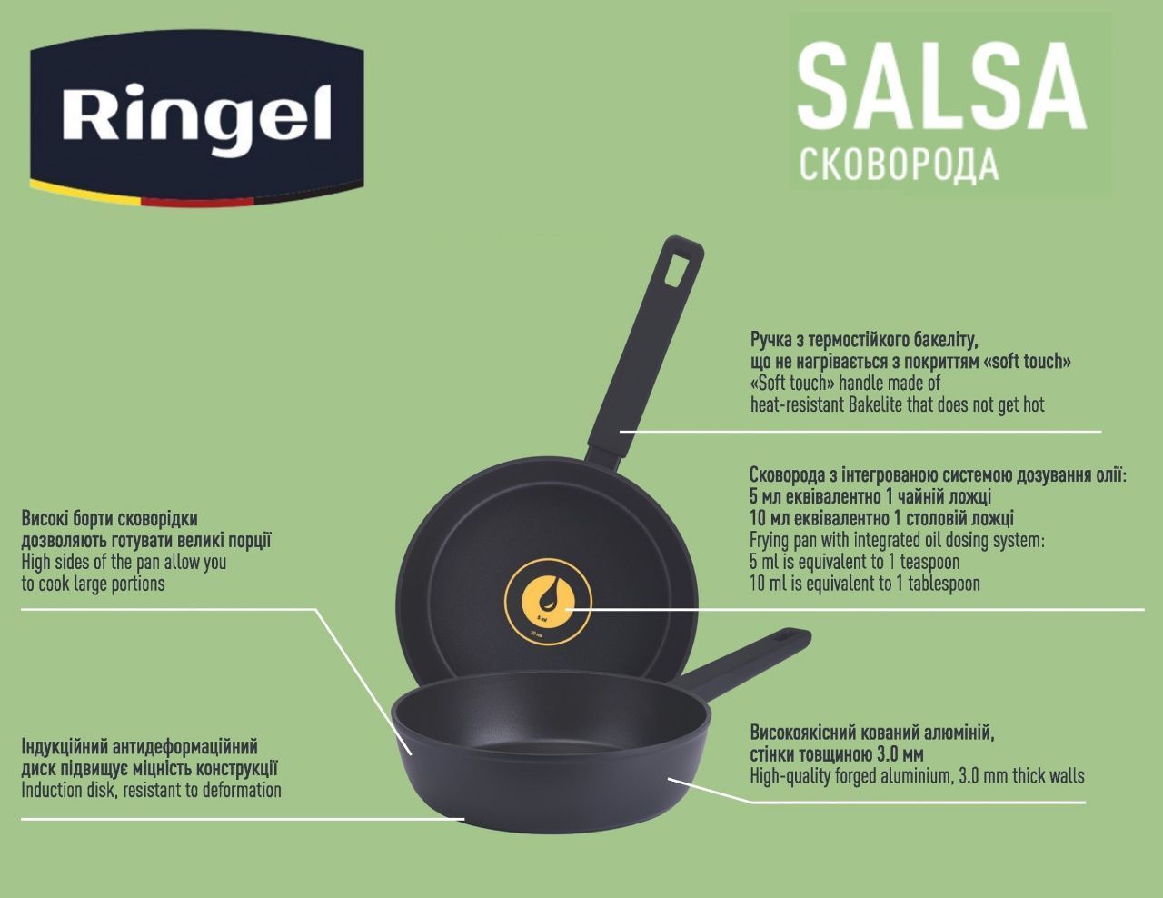 Сковорода RINGEL Salsa 24 см