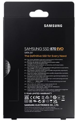 SSD накопичувач Samsung 2TB 870 EVO 2.5" SATA (MZ-77E2T0B/EU) 
