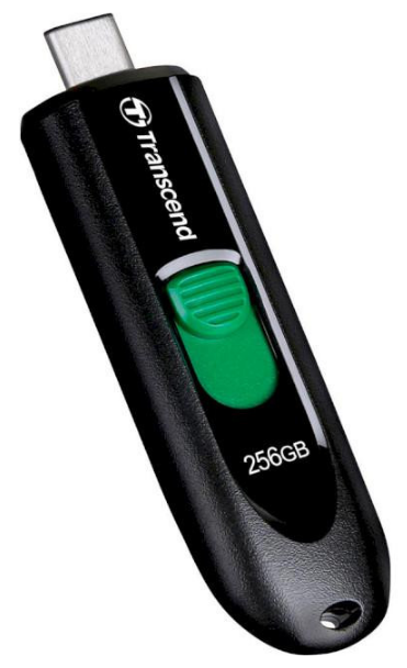 Flash Drive Transcend JetFlash 790C 256GB USB 3.2 Type-C Black (TS256GJF790C)