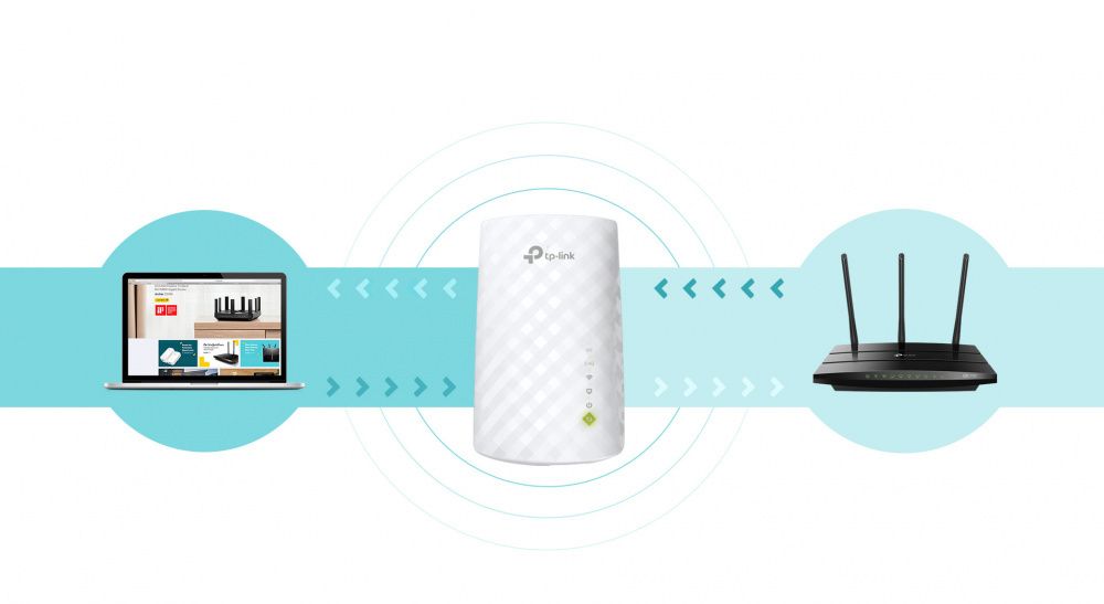 TP-Link Повторювач Wi-Fi сигналу RE220 AC750 1xFE LAN