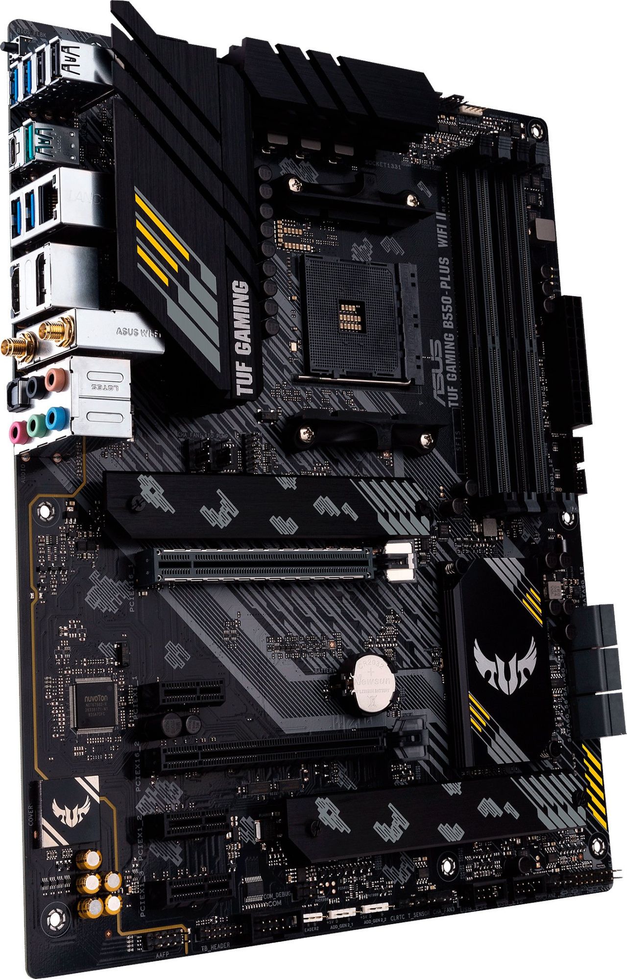ASUS Материнcька плата TUF GAMING B550-PLUS WIFI II sAM4 B550 4xDDR4 M.2 HDMI DP Wi-Fi BT ATX