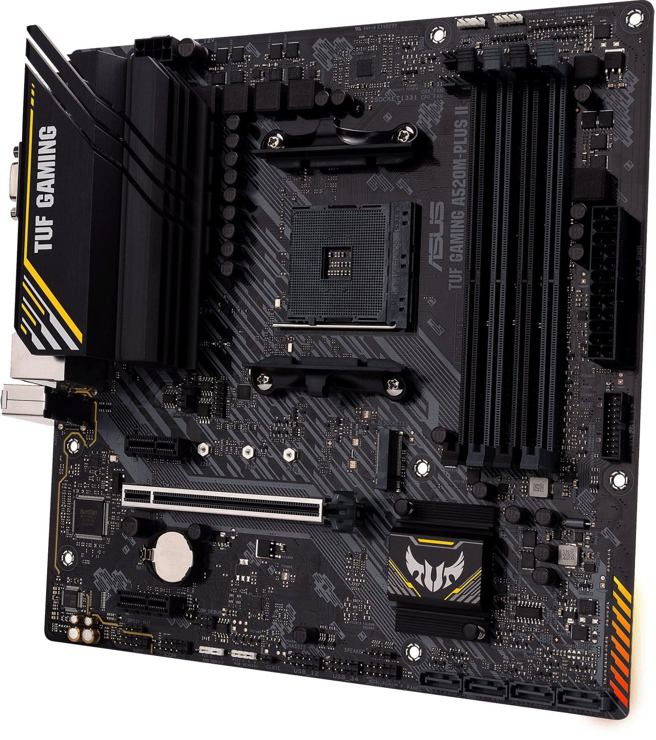 ASUS Материнcька плата TUF GAMING A520M-PLUS II sAM4 A520 4xDDR4 HDMI DVI D-Sub mATX