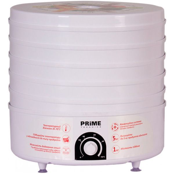 Сушарка для овочів та фруктів Prime Technics PFD 502 W [100327]