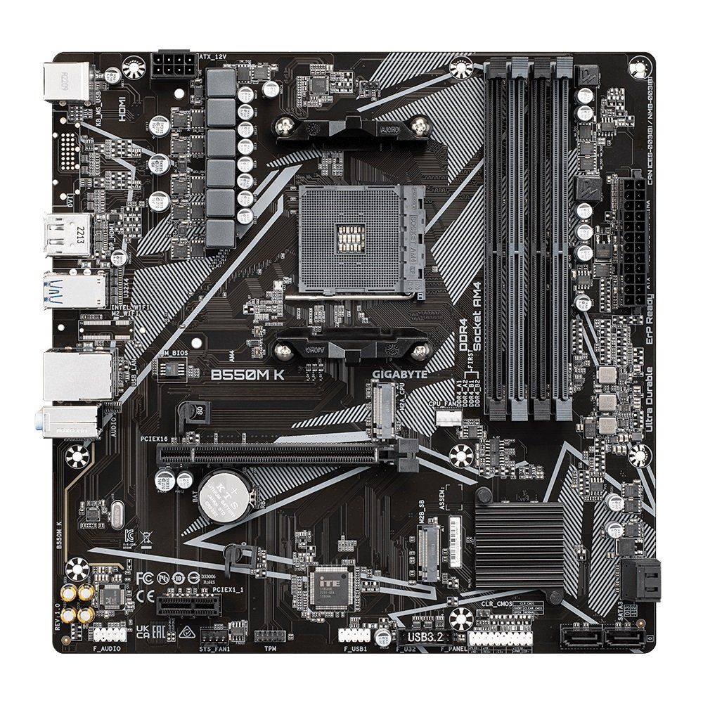 Материнська плата GIGABYTE B550M K