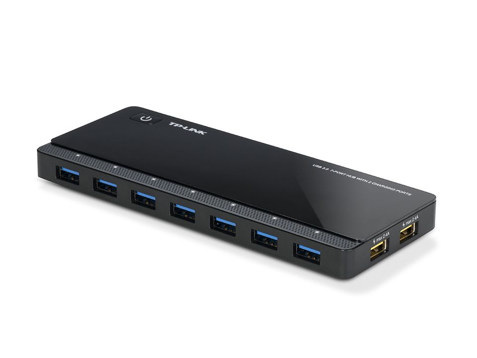 TP-Link USB-хаб UH720 7xUSB3.0 (2xUSB charge ports 12V 4A)