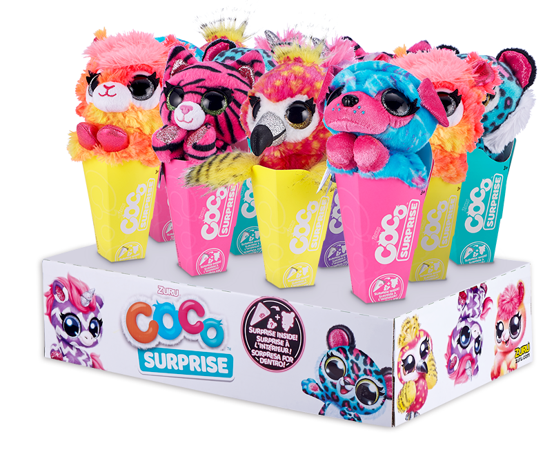 Іграшка м'яка Zuru Coco Surprise Neon із сюрпризом в асортименті