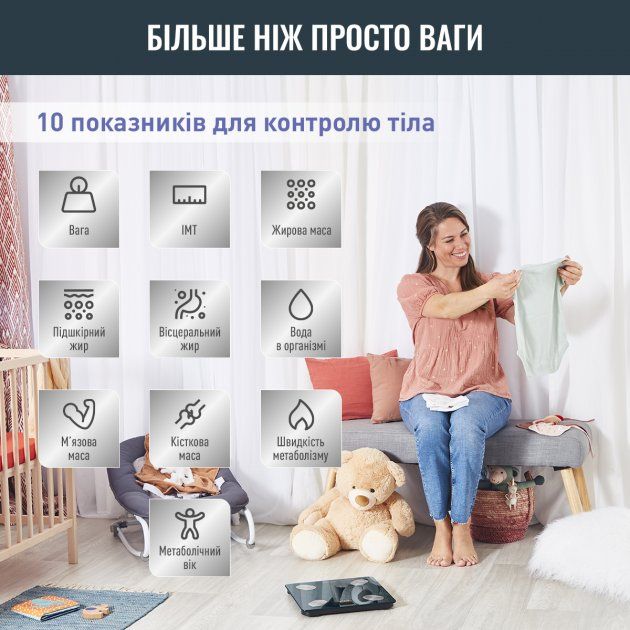 Смарт-ваги Tefal GOODVIBES LIFE + BM9620S1