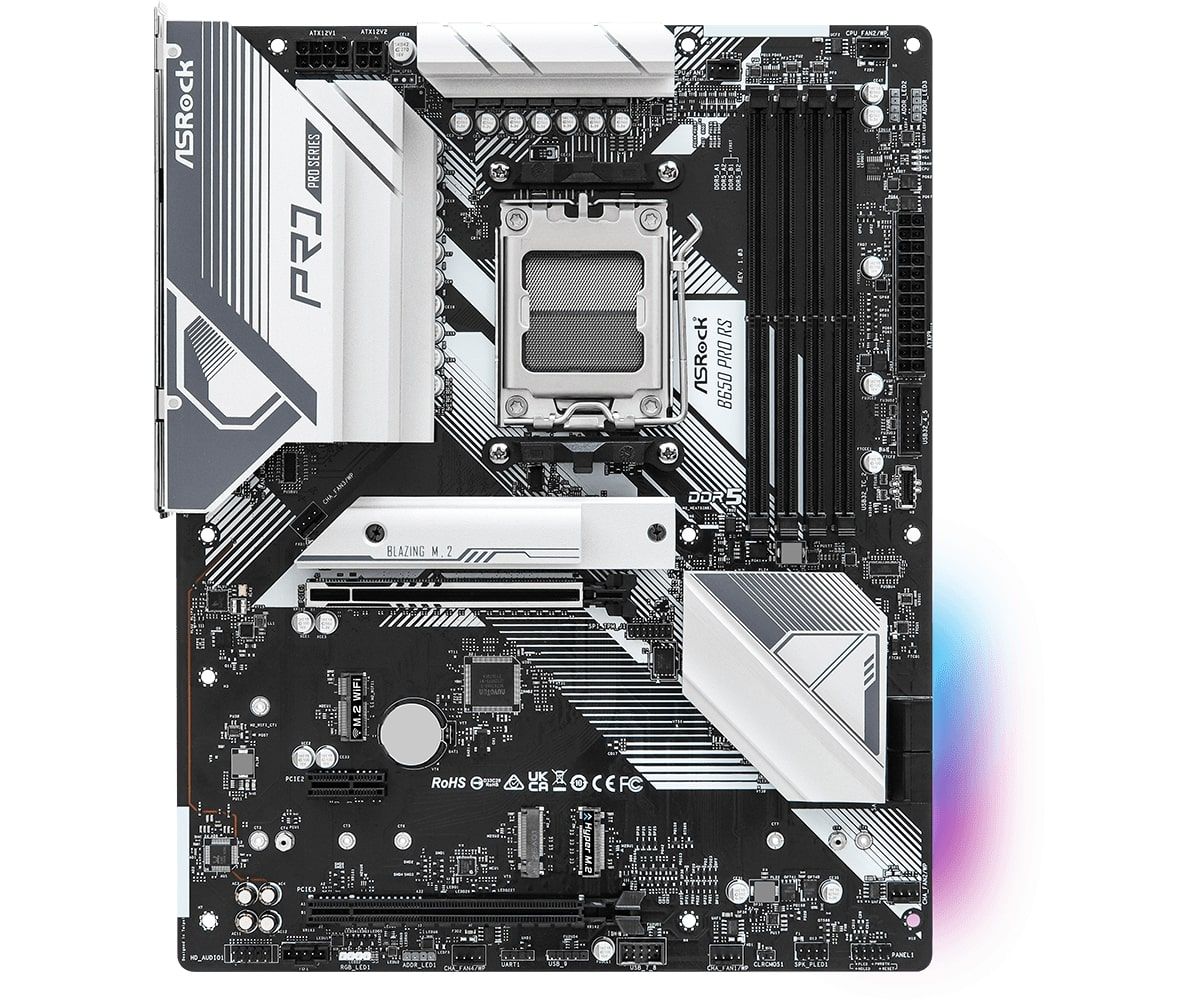 ASRock Материнська плата B650 PRO RS sAM5 B650 4xDDR5 HDMI DP ATX