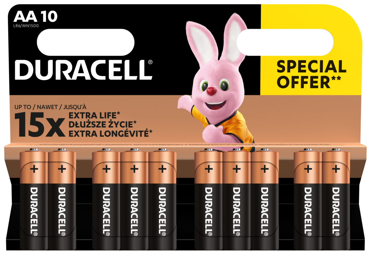Батарейка Duracell LR06 MN1500 уп. 1x10 шт.