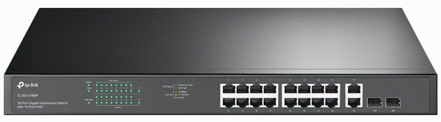 TP-Link Комутатор TL-SG1218MP 16xGE/PoE+ 250W 2xGE 2xcomboGE/SFP 19" 1U TP-Link Комутатор TL-SG1218MP 16xGE/PoE+ 250W 2xGE 2xcomboGE/SFP 19" 1U
