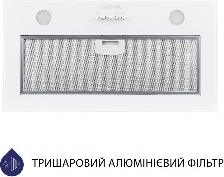 Витяжка Minola HBI 52621 WH GLASS 700 LED
