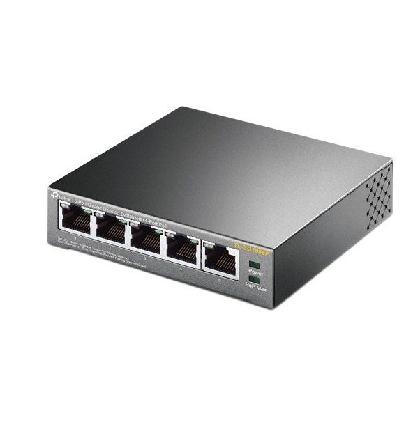 TP-Link Комутатор TL-SG1005P 5xGE/4xPoE 56W некерований