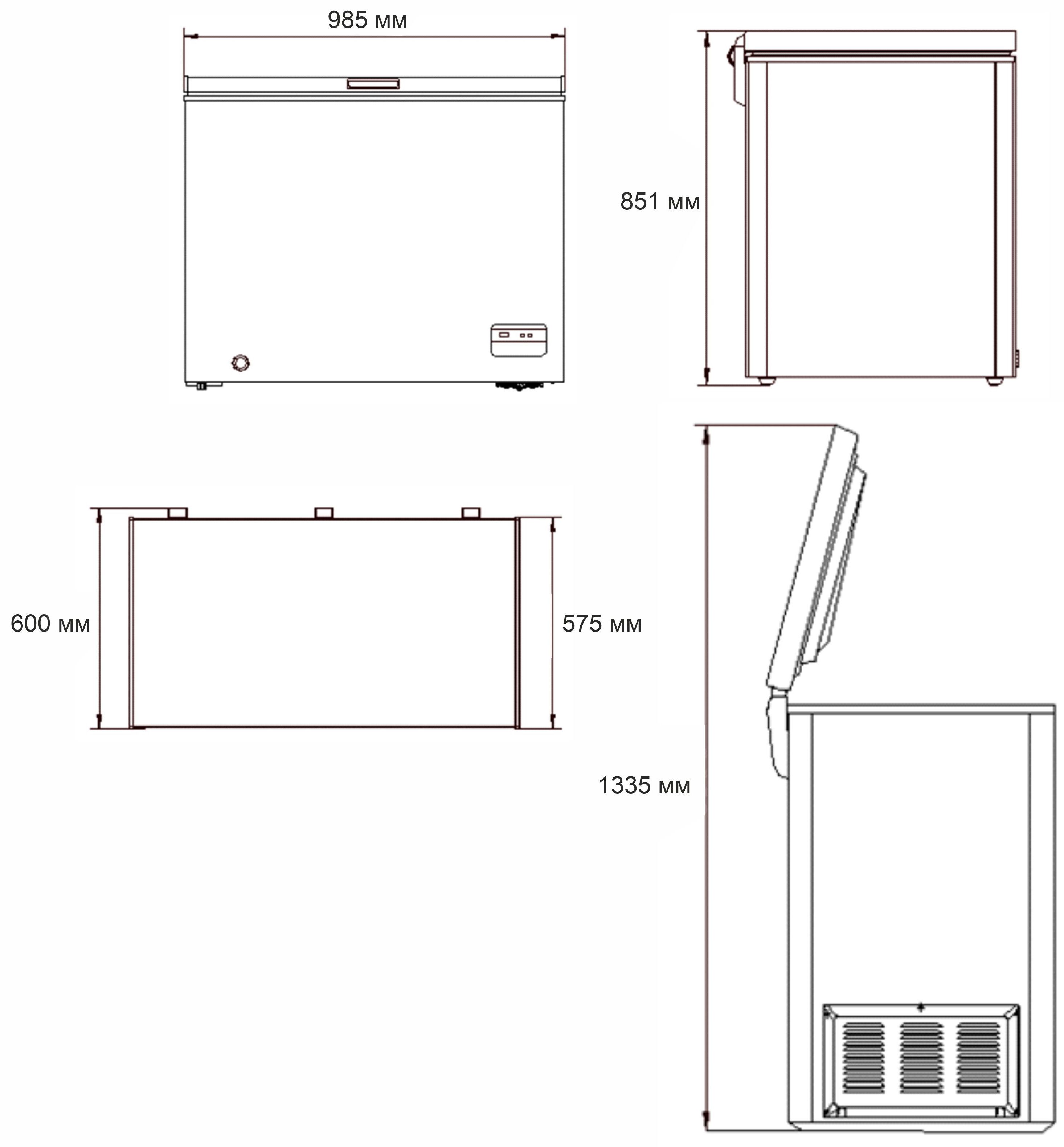 Морозильна камера ELEYUS MFD085M WH250