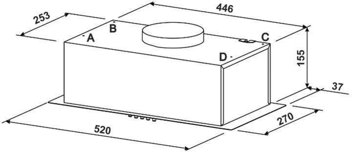 Витяжка Jantar BILT 650 LED 52 WH