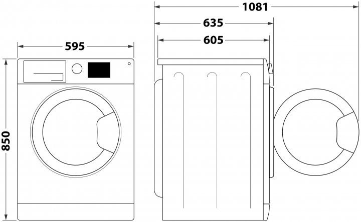 Пральна машина з сушкою WHIRLPOOL FFWDB 1176258 BCV UA