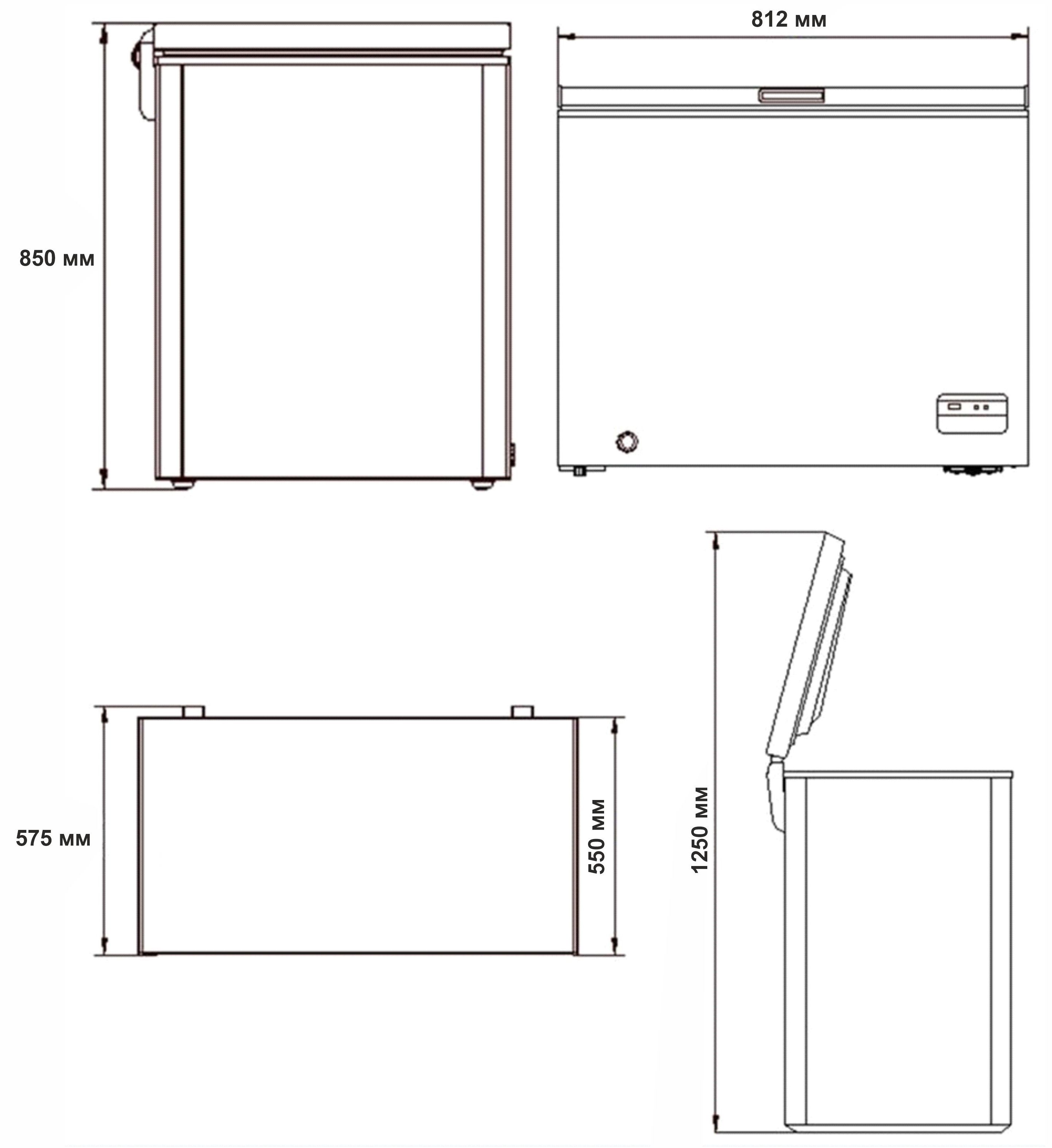 Морозильна камера ELEYUS MFD085M WH200