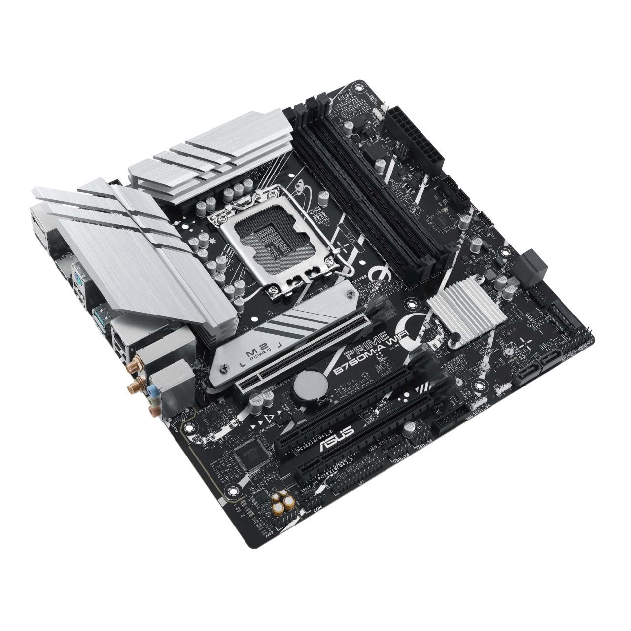 ASUS Материнcька плата PRIME B760M-A WIFI s1700 B760 4xDDR5 M.2 HDMI DP Wi-Fi BT mATX