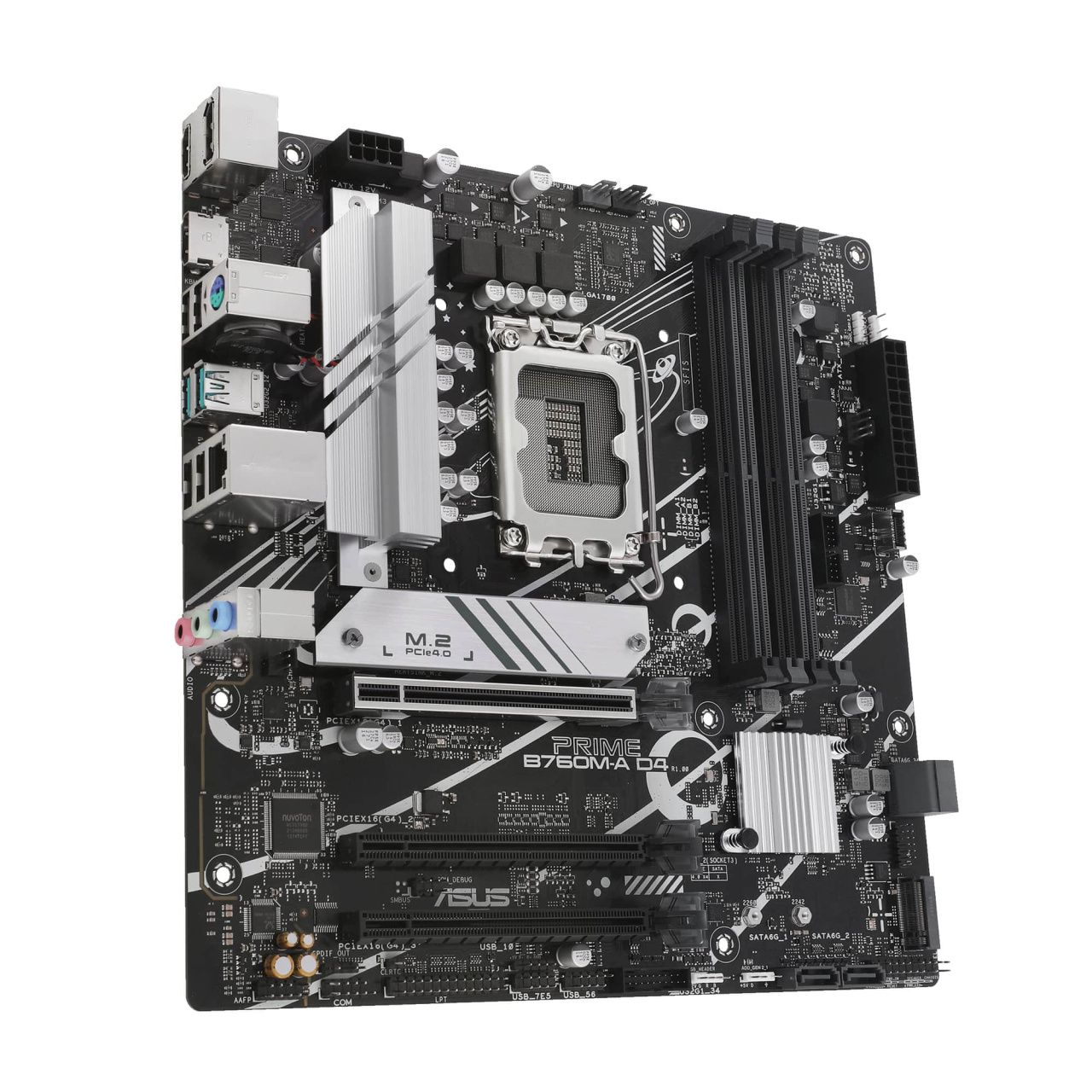 ASUS Материнcька плата PRIME B760M-A D4-CSM s1700 B760 4xDDR4 M.2 HDMI DP mATX CSM