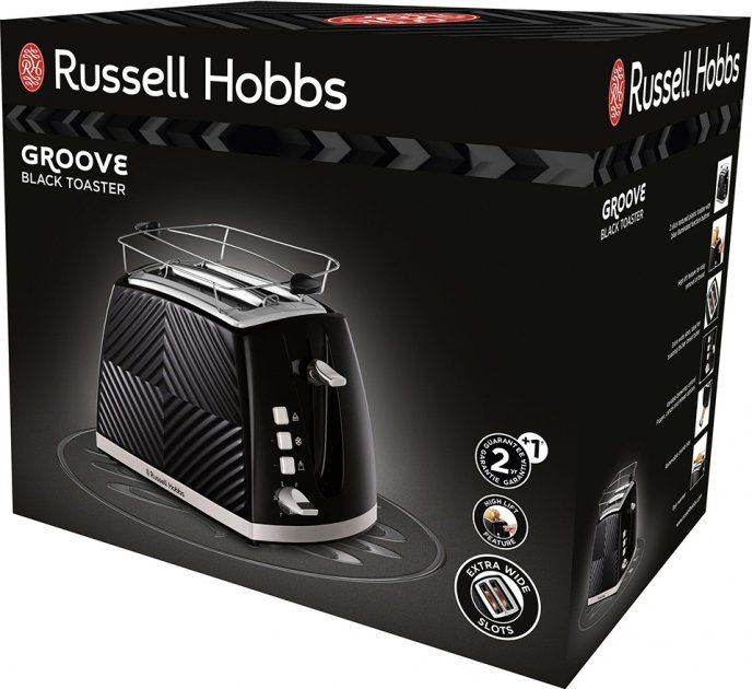 Тостер RUSSELL HOBBS Groove 2S Black 26390-56