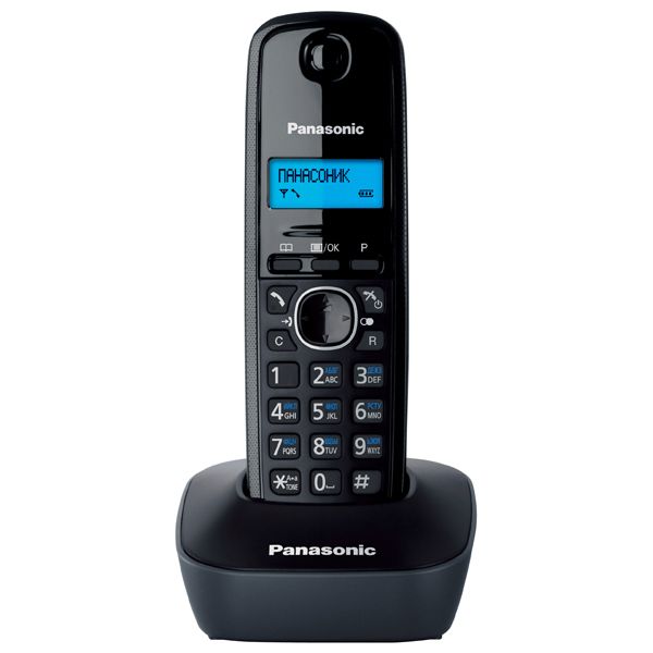Радіотелефон Panasonic DECT KX-TG1611UAH Black Grey
