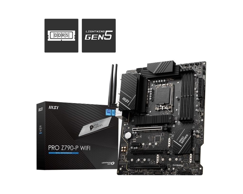 MSI Материнcька плата PRO Z790-P WIFI s1700 Z790 4xDDR5 HDMI DP WiFi BT ATX