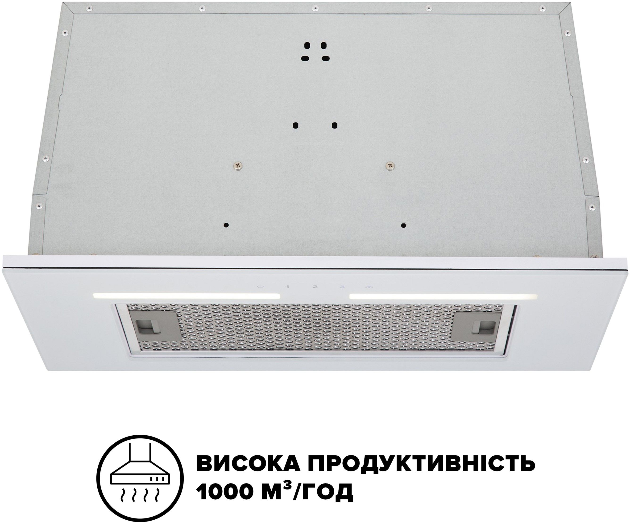 Витяжка INTERLINE SWAY WH A/60 GL/S