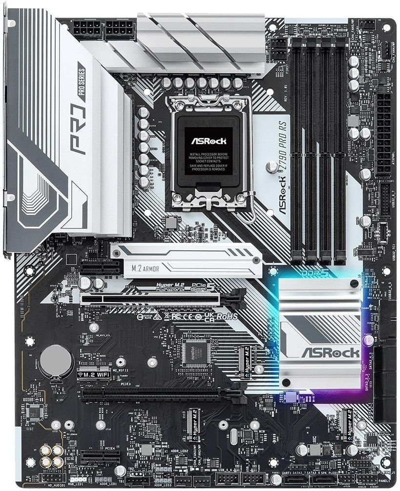 ASRock Материнська плата Z790 PRO RS s1700 Z790 4xDDR5 HDMI DP ATX