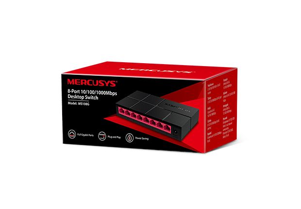 Mercusys Комутатор MS108G 8xGE некерований