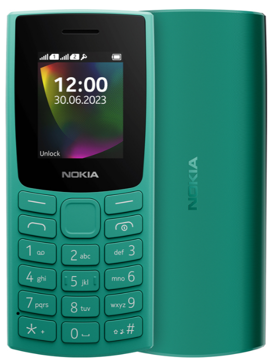 Мобільний телефон Nokia 106 DS 2023 Emerald Green (1GF019BPJ1C01)
