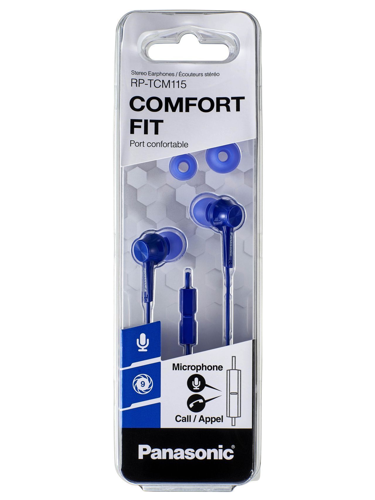 Panasonic Навушники RP-TCM115GCA In-ear Mic Синій