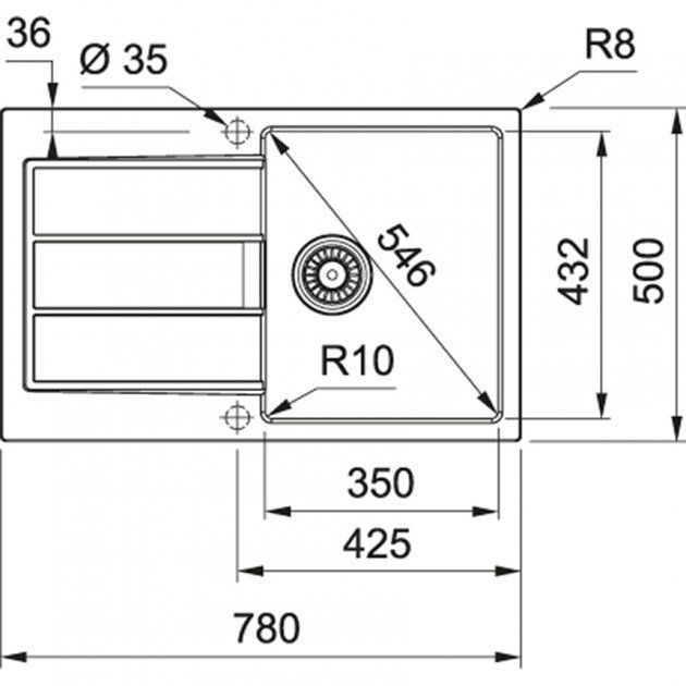 Кухонна мийка FRANKE Sirius 2.0 S2D 611-78 (143.0621.334) тектонайт сіра