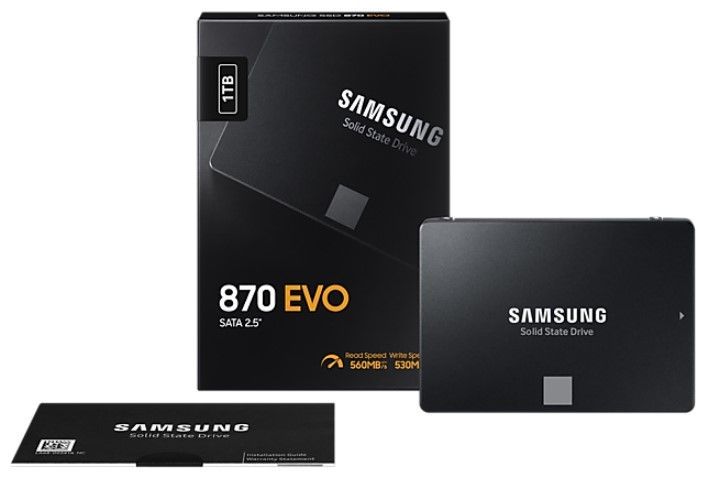 SSD накопичувач Samsung 1TB 870 EVO 2.5" SATA (MZ-77E1T0B/EU) 