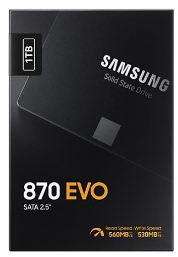 SSD накопичувач Samsung 1TB 870 EVO 2.5" SATA (MZ-77E1T0B/EU) 