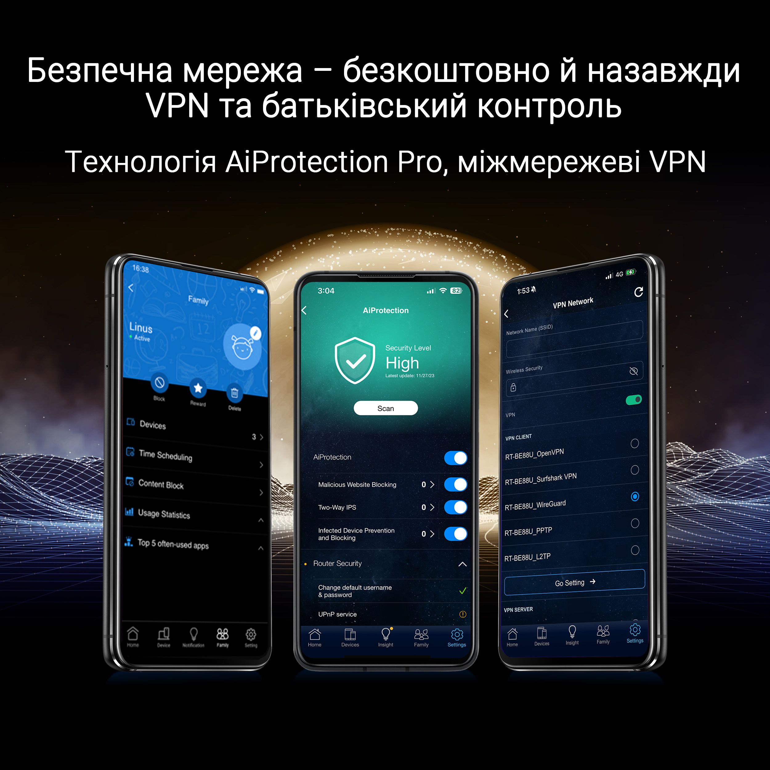 ASUS Маршрутизатор RT-BE88U BE7200 4xGE LAN, 3x2.5GE WAN, 1x2.5GE WAN/LAN. 1x10GE WAN/LAN, 1xSFP+, 1xUSB3.2, MESH