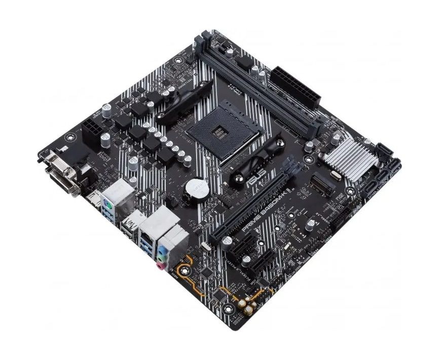 ASUS Материнcька плата PRIME B450M-K II sAM4 B450 2xDDR4 HDMI DVI D-Sub mATX