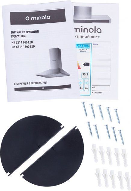 Витяжка MINOLA HK 6214 BL 700 LED
