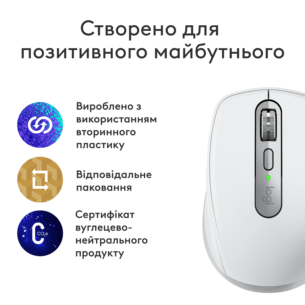 Миша Logitech MX Anywhere 3S for Mac, Pale Grey (910-006946)