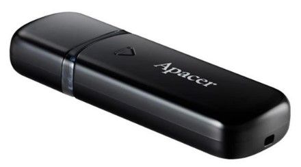 Flash Drive Apacer AH355 64GB USB 3.2 (AP64GAH355B-1) Black 