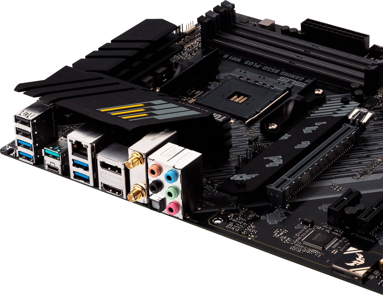 ASUS Материнcька плата TUF GAMING B550-PLUS WIFI II sAM4 B550 4xDDR4 M.2 HDMI DP Wi-Fi BT ATX